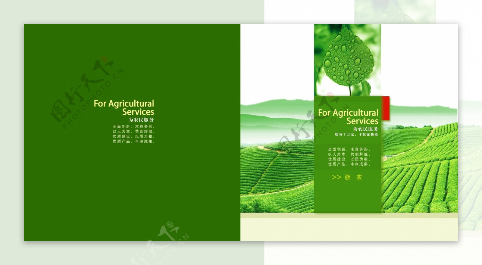 农产业画册封面