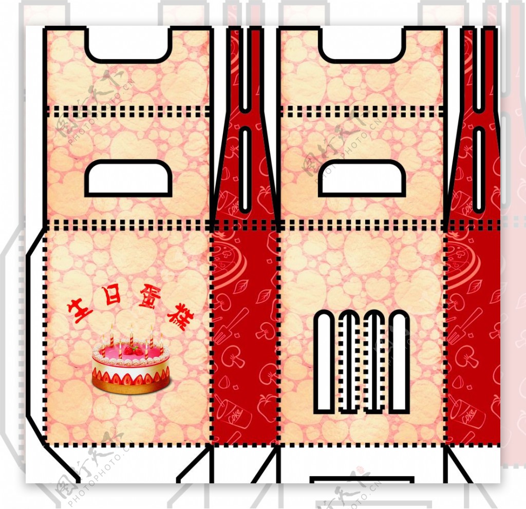 蛋糕盒包装图片