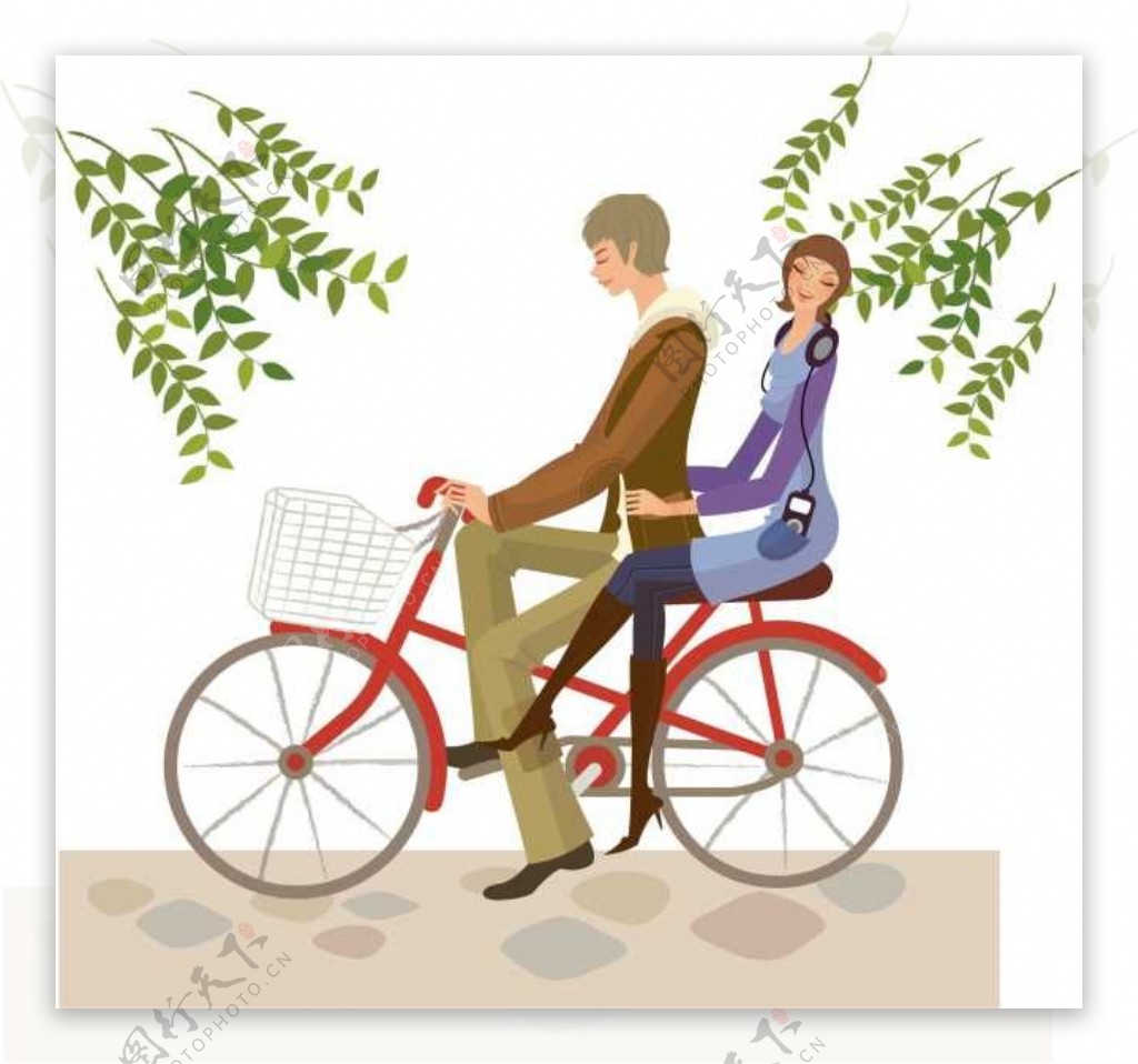 情侶腳踏車