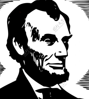 亚伯拉罕林肯的矢量图像