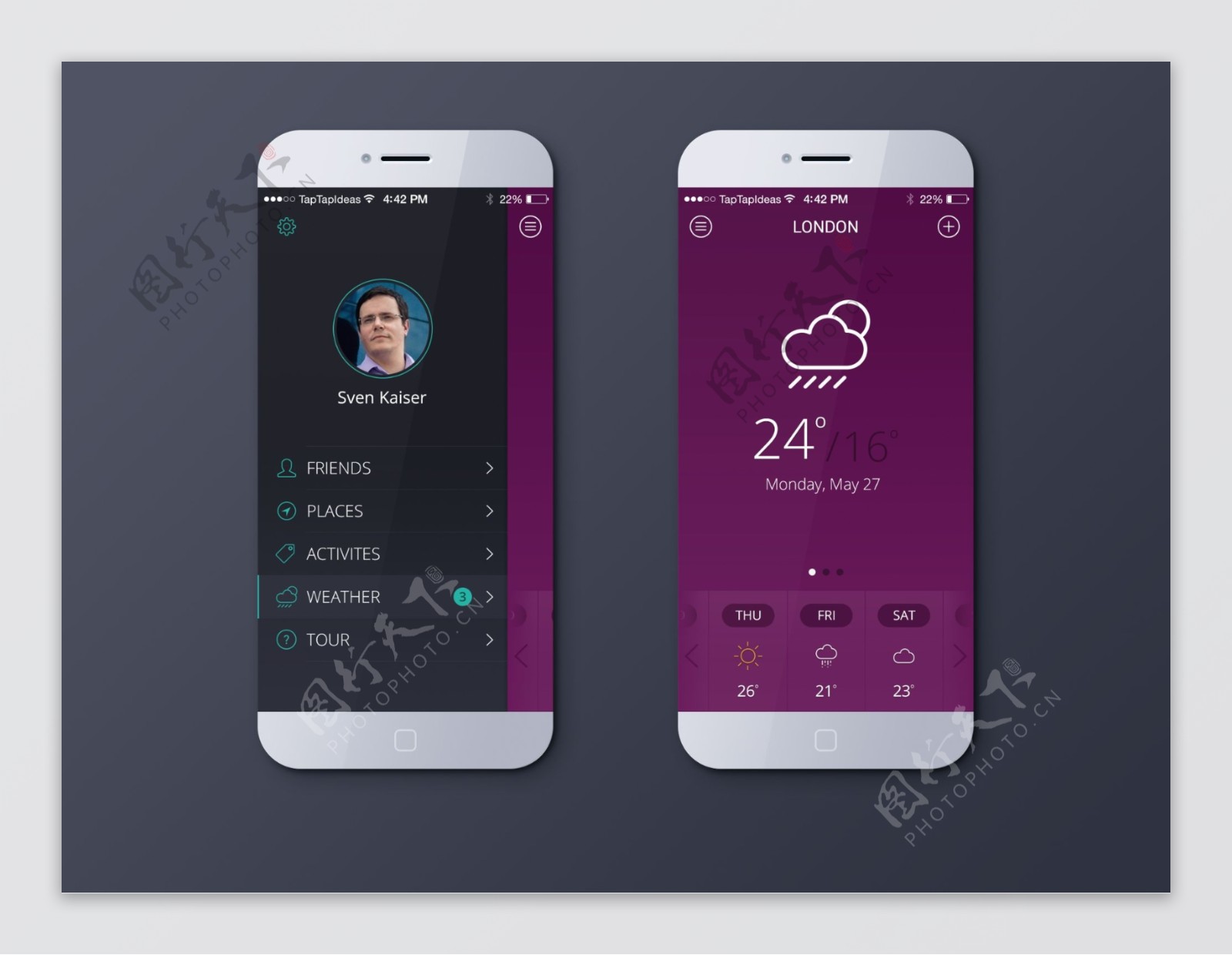 iOS7天气应用
