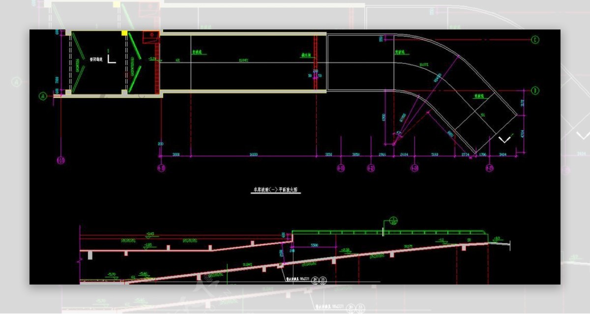 车库坡道详图图片