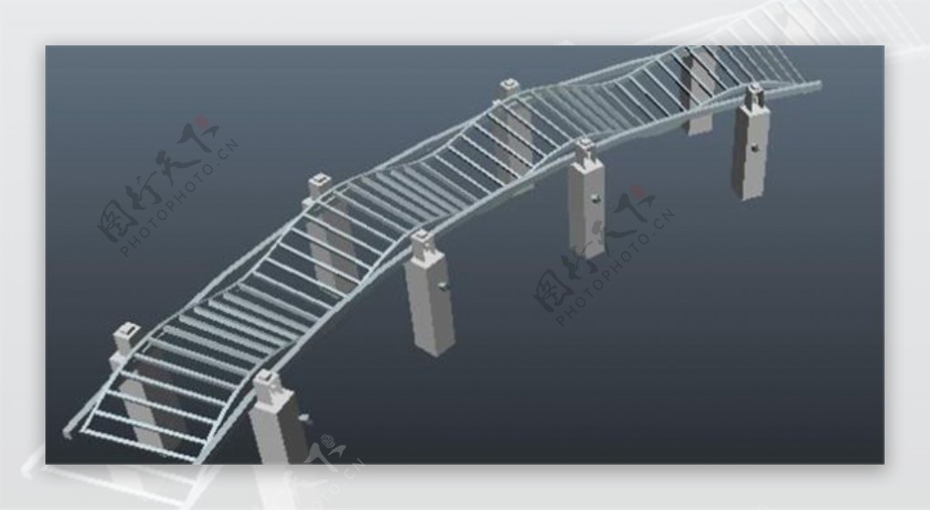 桥结构模型游戏模型