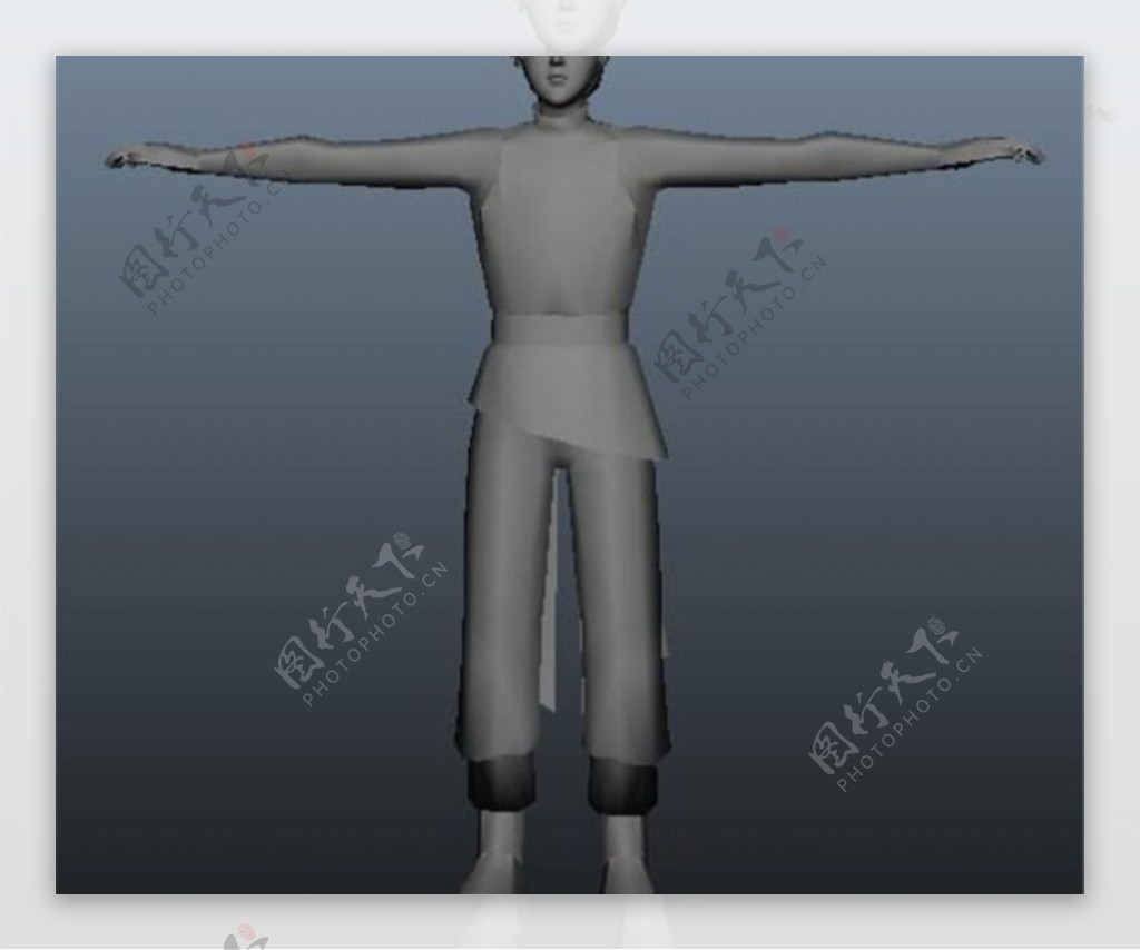 3D人物结构游戏模型
