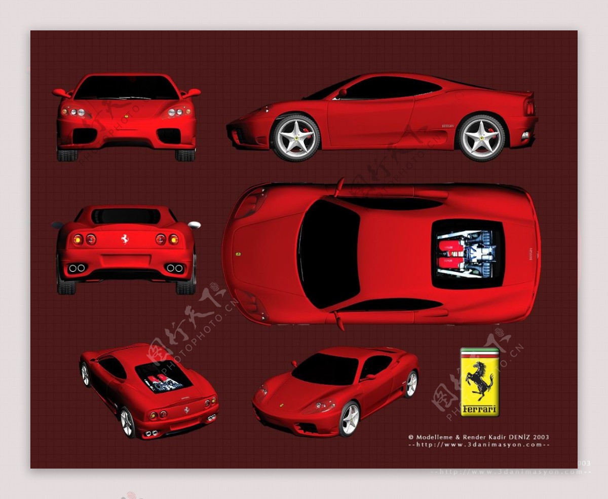 法拉利Ferrari360Modena高模