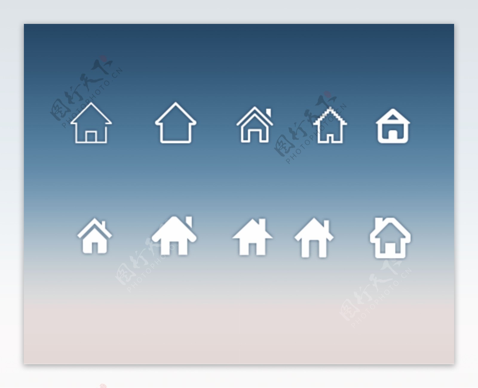 尖顶小房子系统图标
