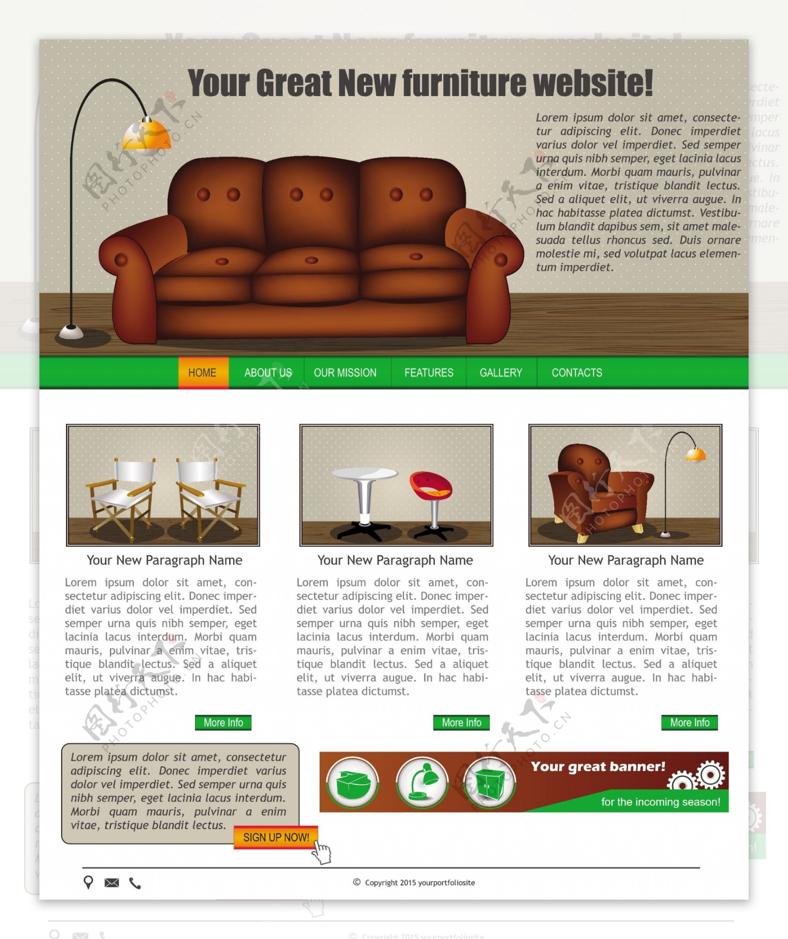 家具网页设计图片