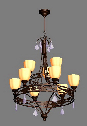 吊灯3d模型灯具设计素材94