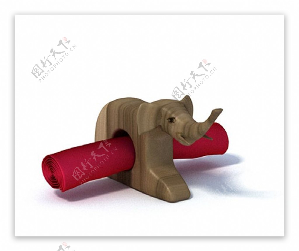 木制大象模型