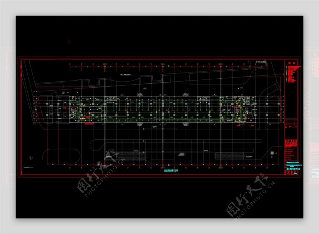 车站施工建筑cad图纸