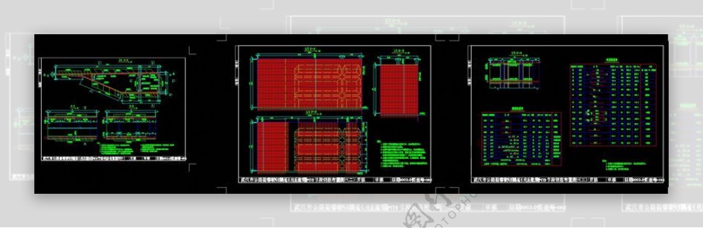 段钢筋布置图cad图纸