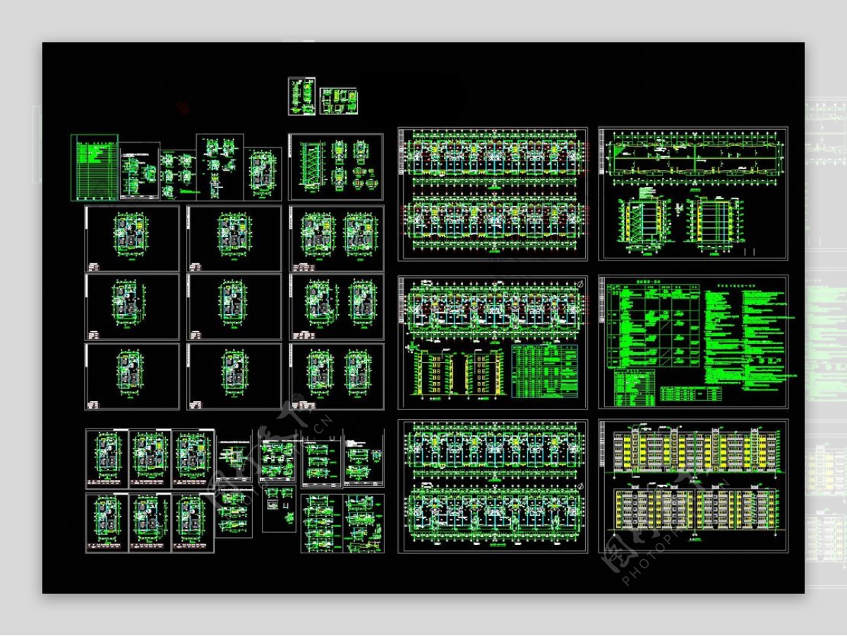 住宅楼全套建筑CAD图纸