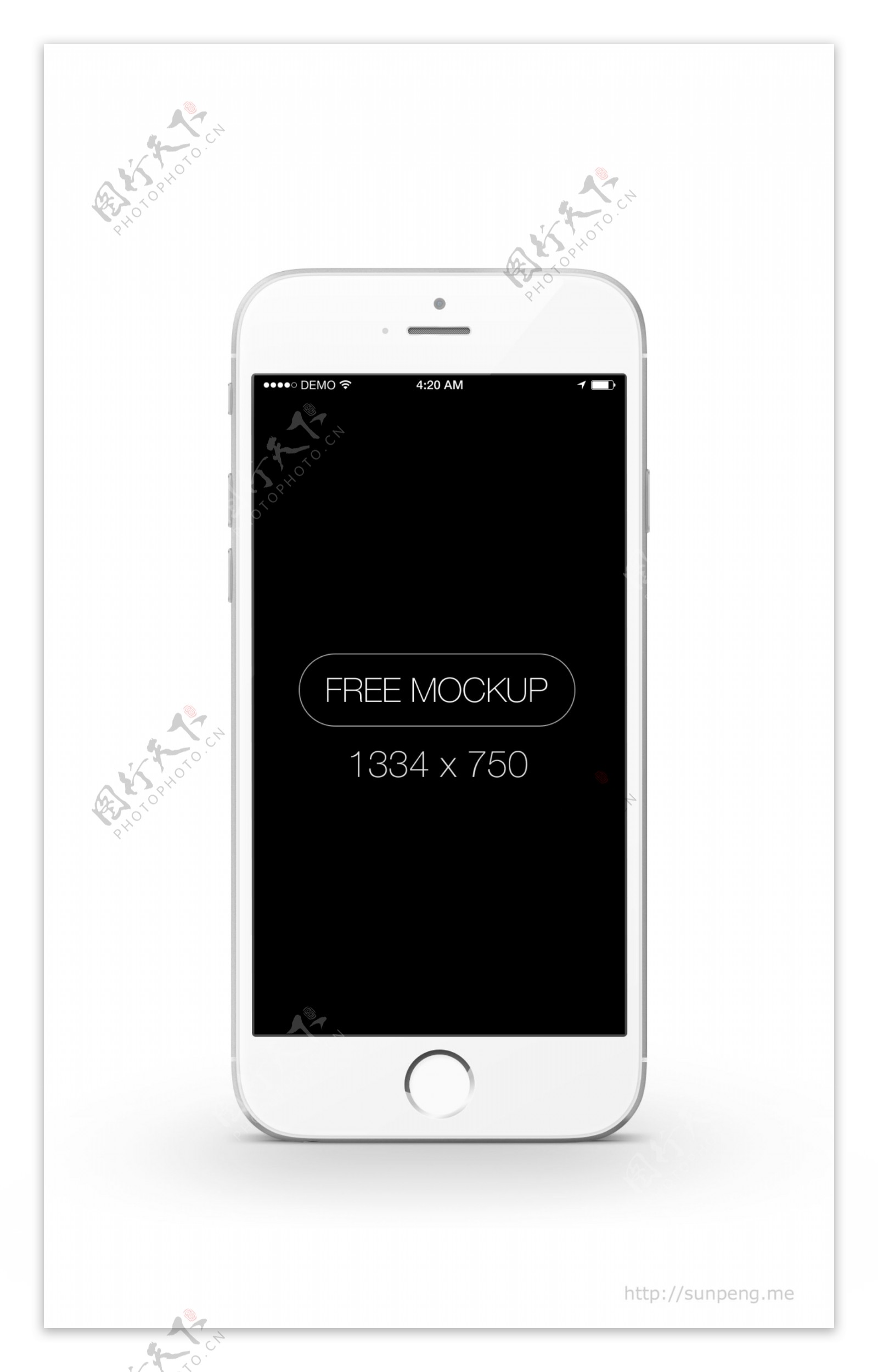 iPhone6模型UI设计