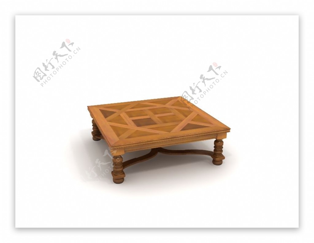 矮桌3模型素材