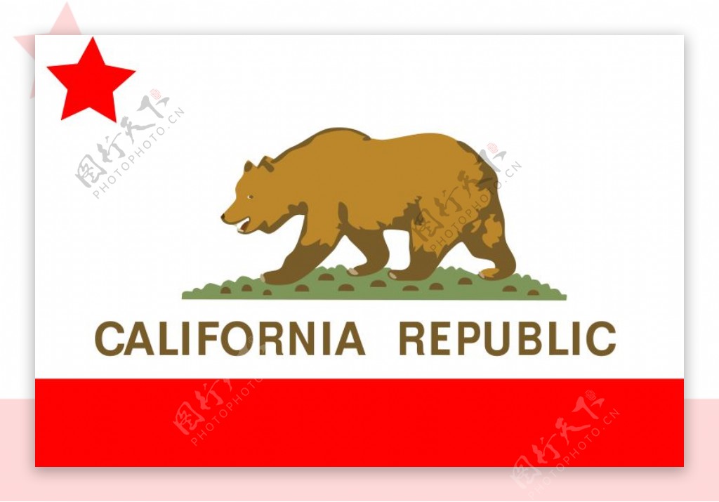 加利福尼亚州的旗