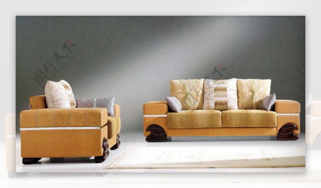 唯美优雅风格组合沙发设计
