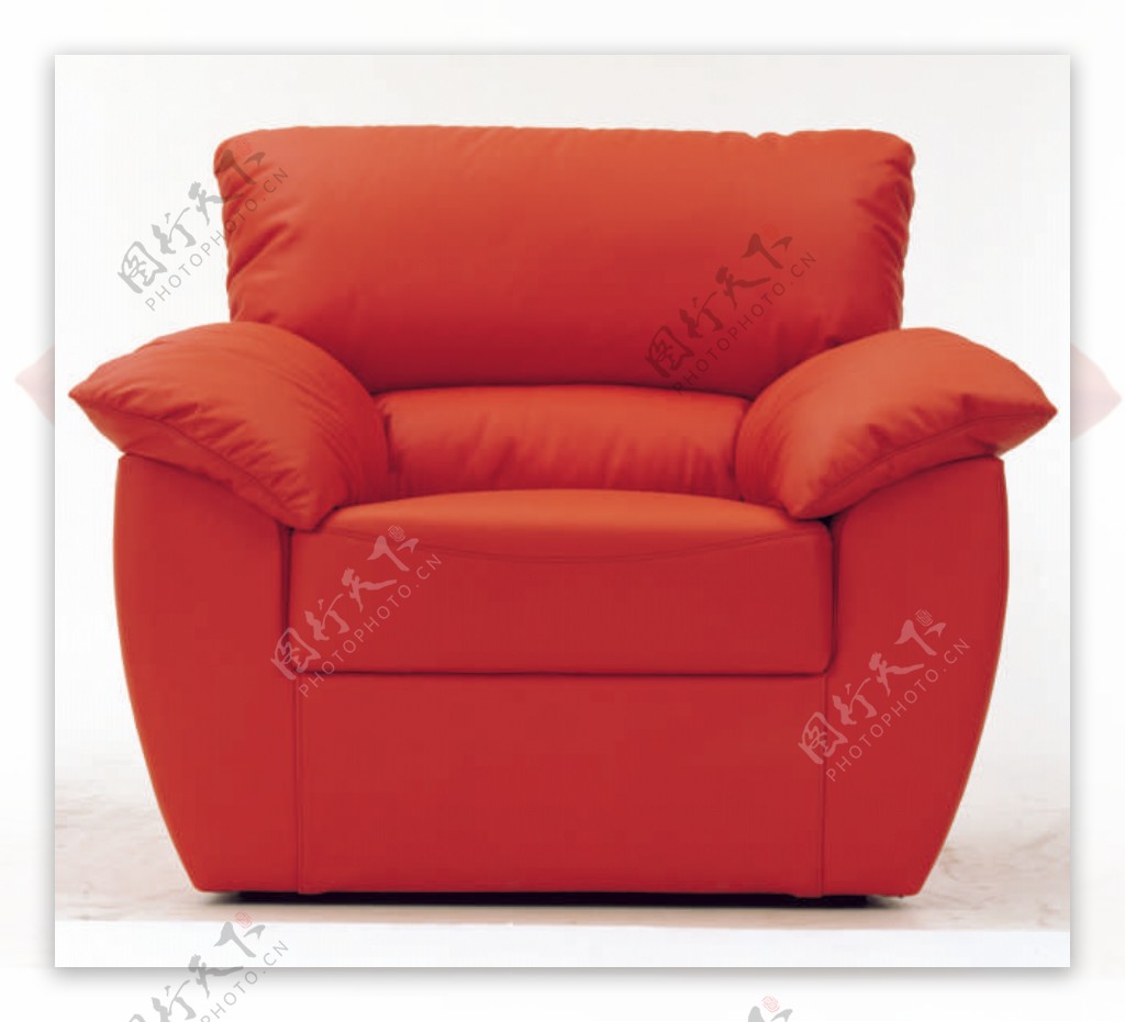 红色沙发家具装饰模具模型