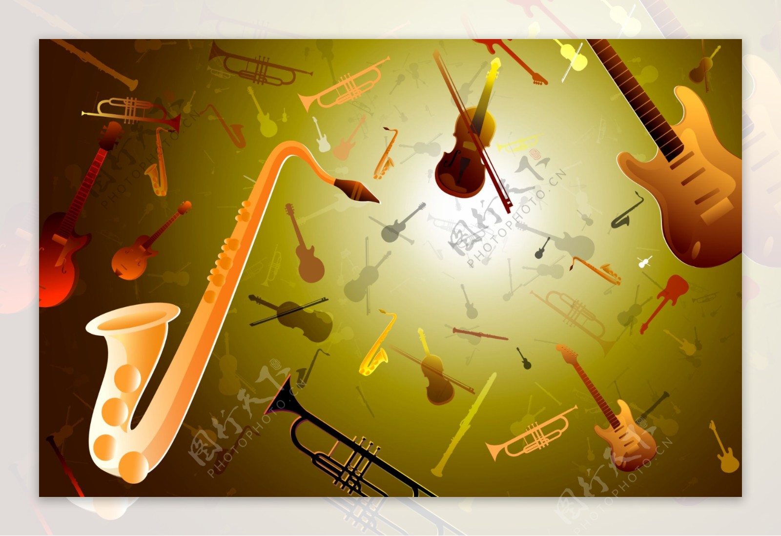 协奏曲乐器广告设计网页设计矢量素材