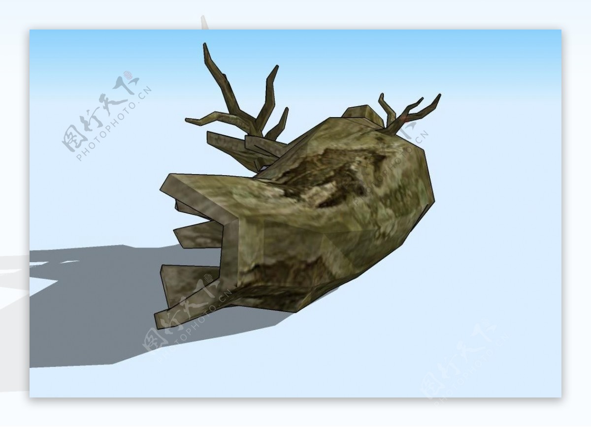 烂树木3D模型