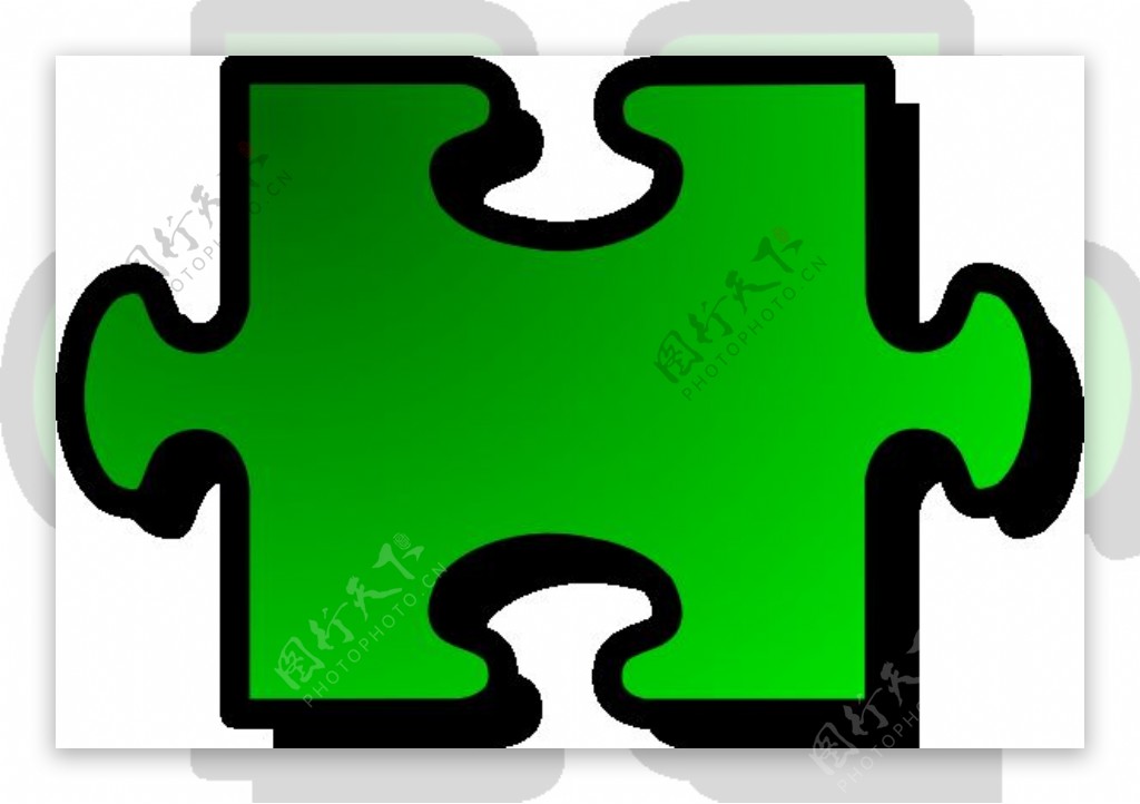 绿夹艺术拼图