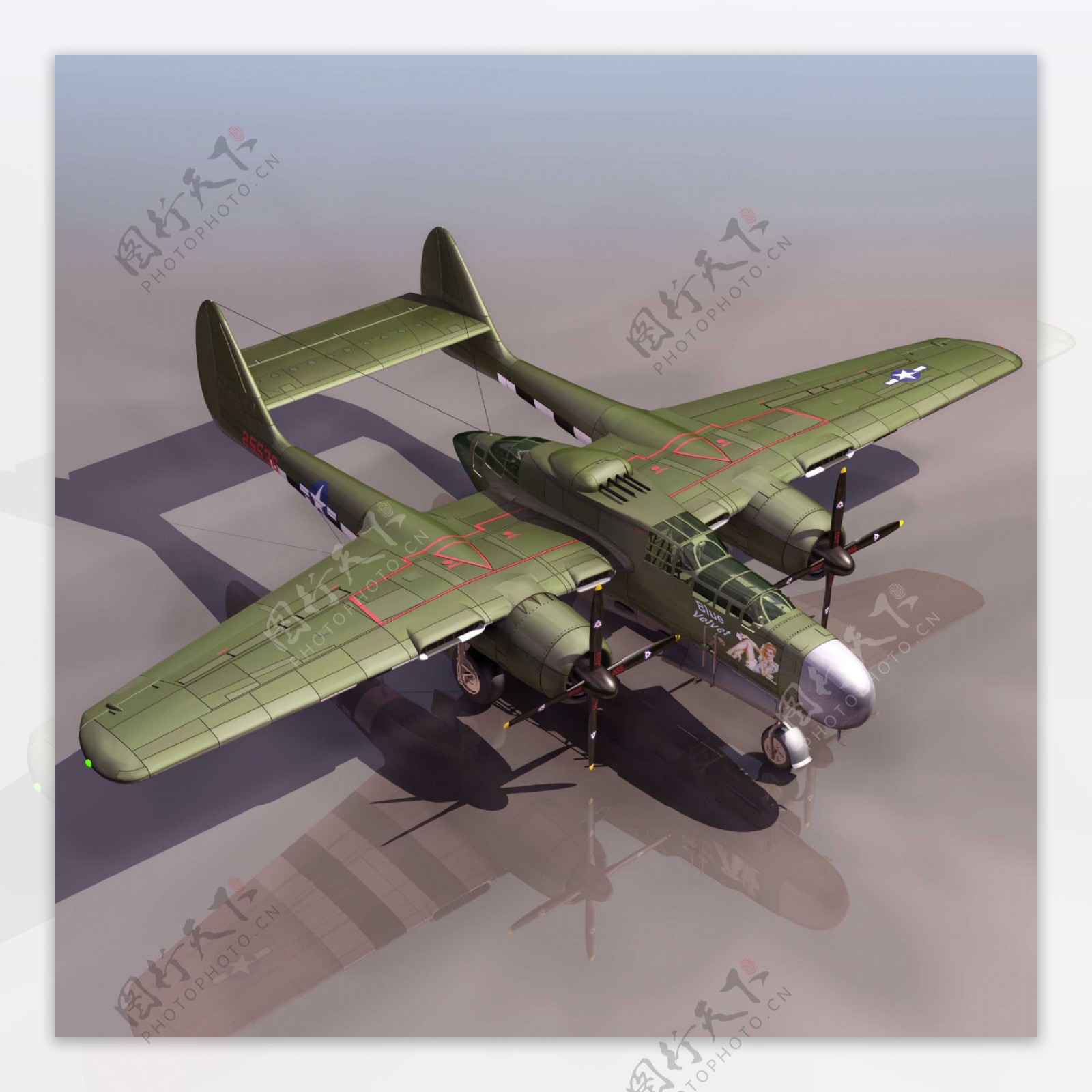 P61USBomberWWII美国轰炸机