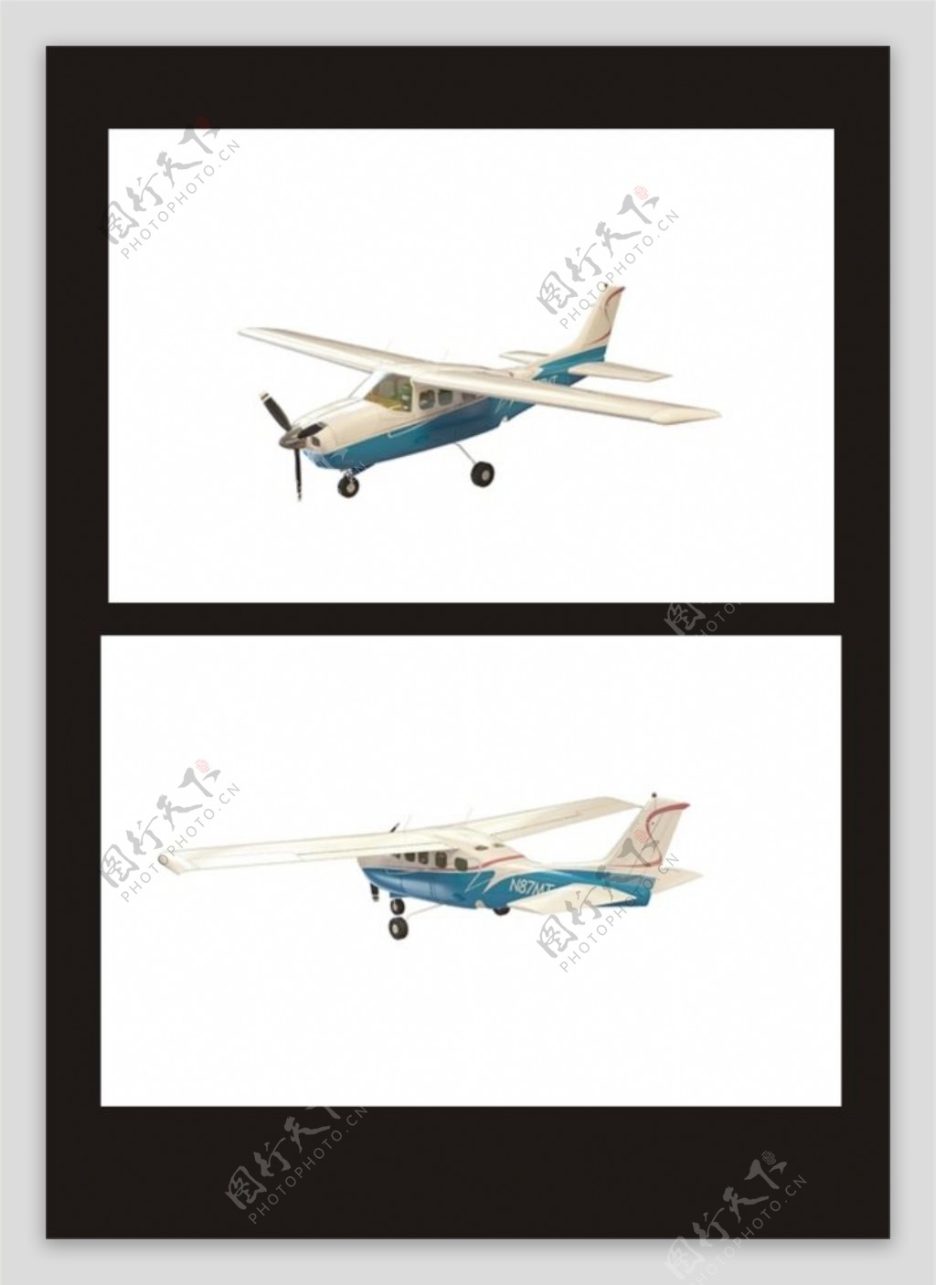 双翼飞机3d模型