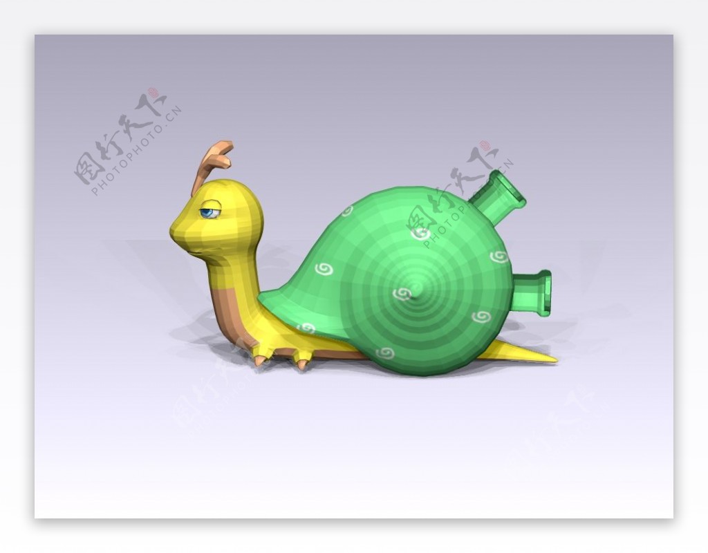 蜗牛3D模型素材