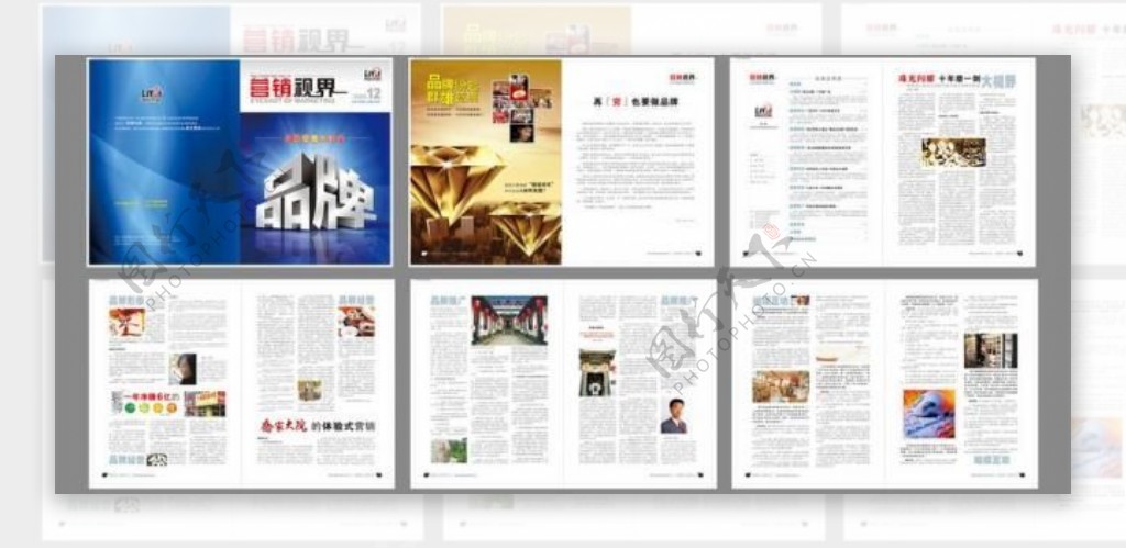 营销视界月刊设计内刊设计图片