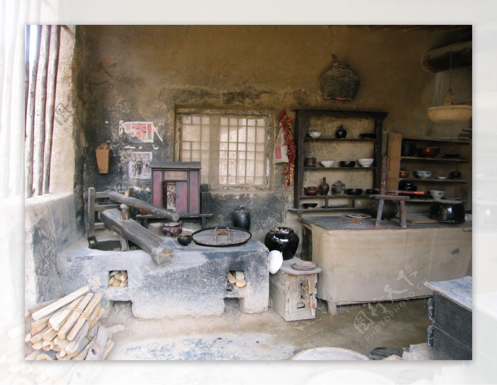 旧时中国厨房图片
