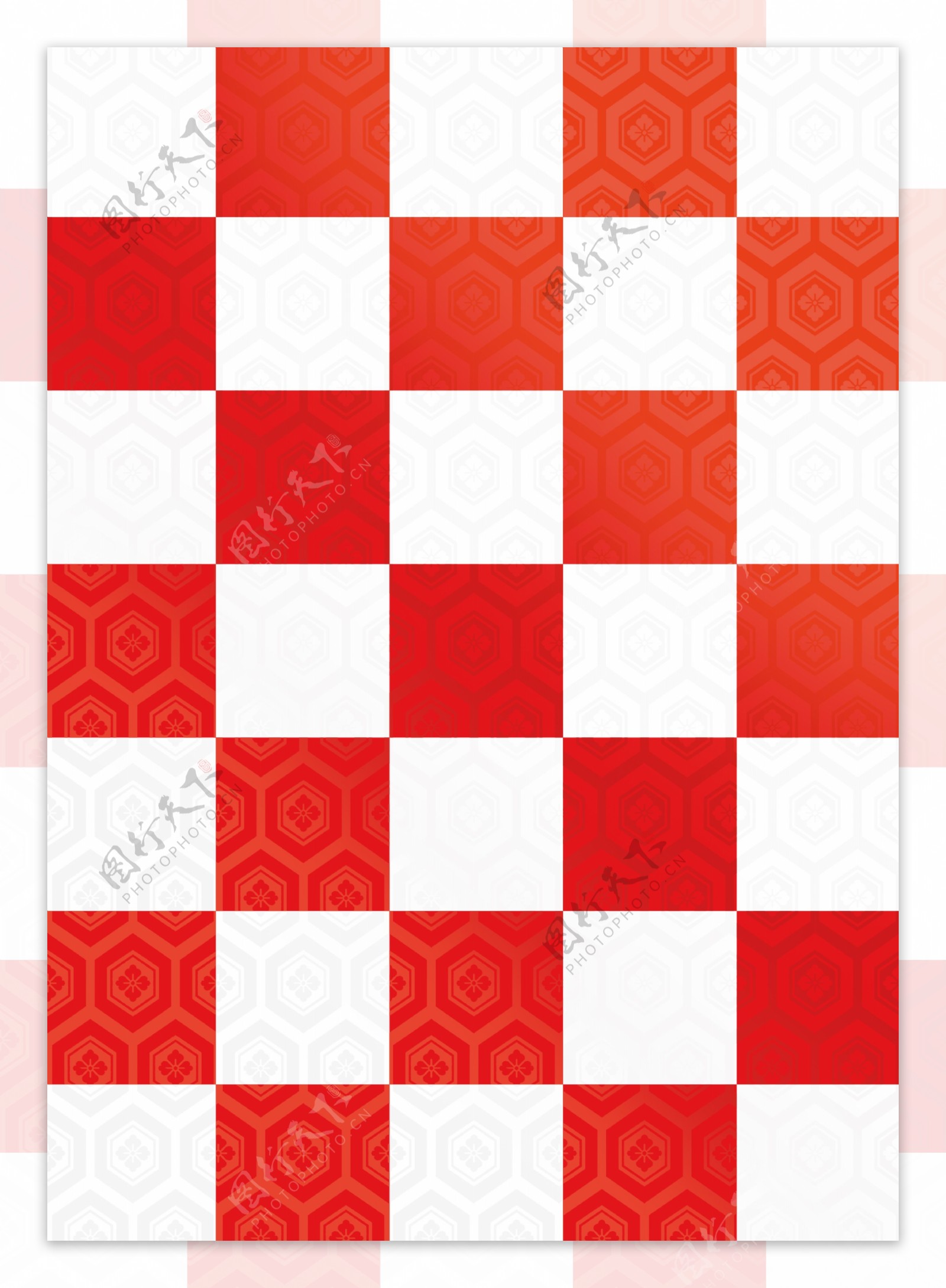 红白棋盘格背景图