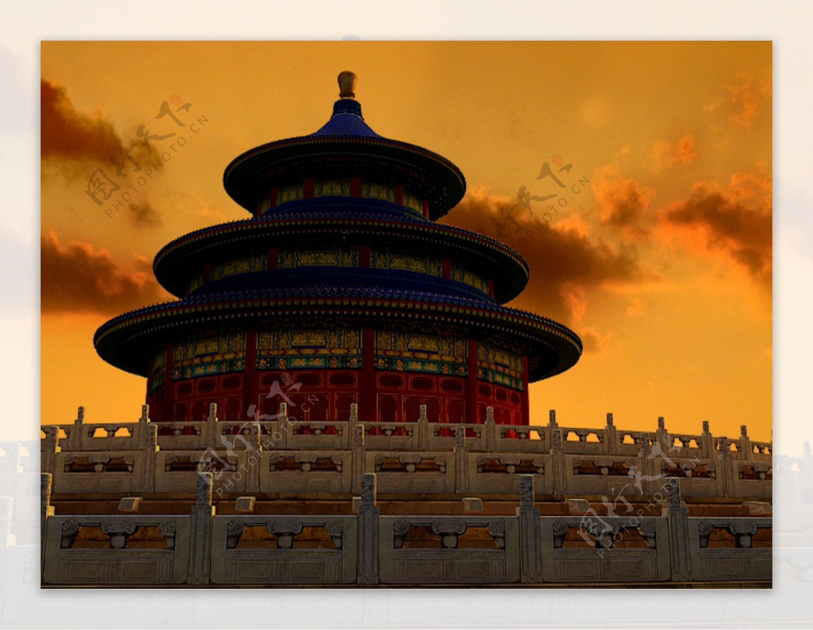 北京天坛模型