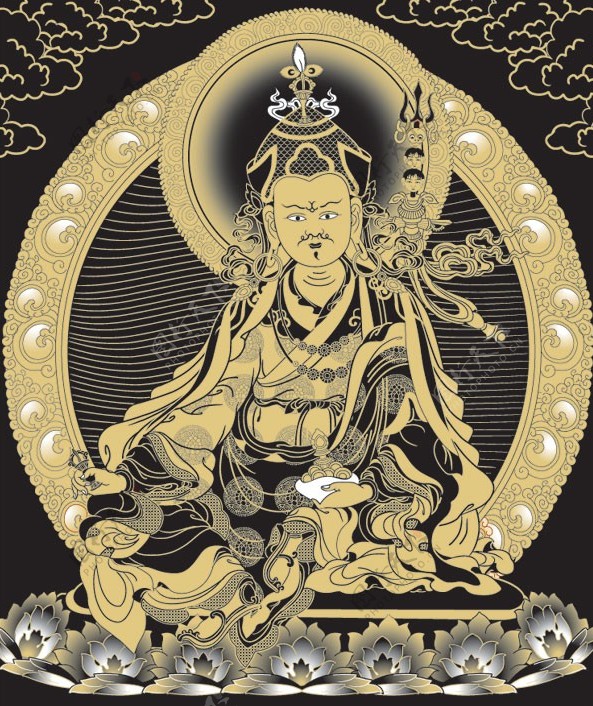 藏传佛教传统人物莲花生