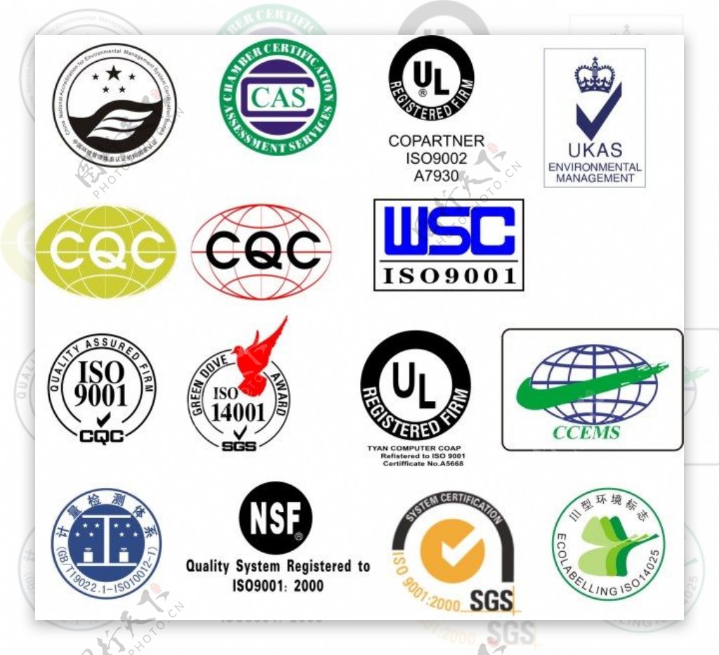 ISO认证标志系列