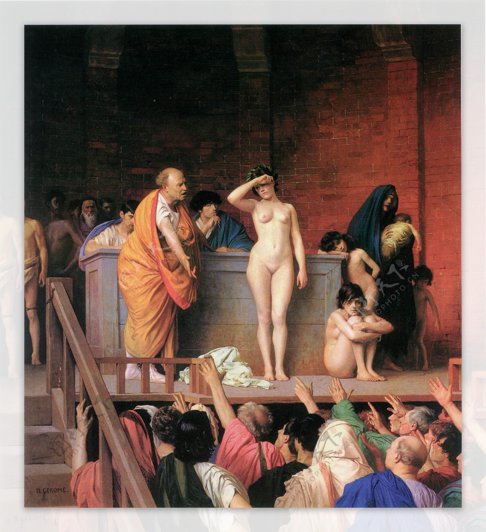 格罗姆油画拍卖奴隶图片