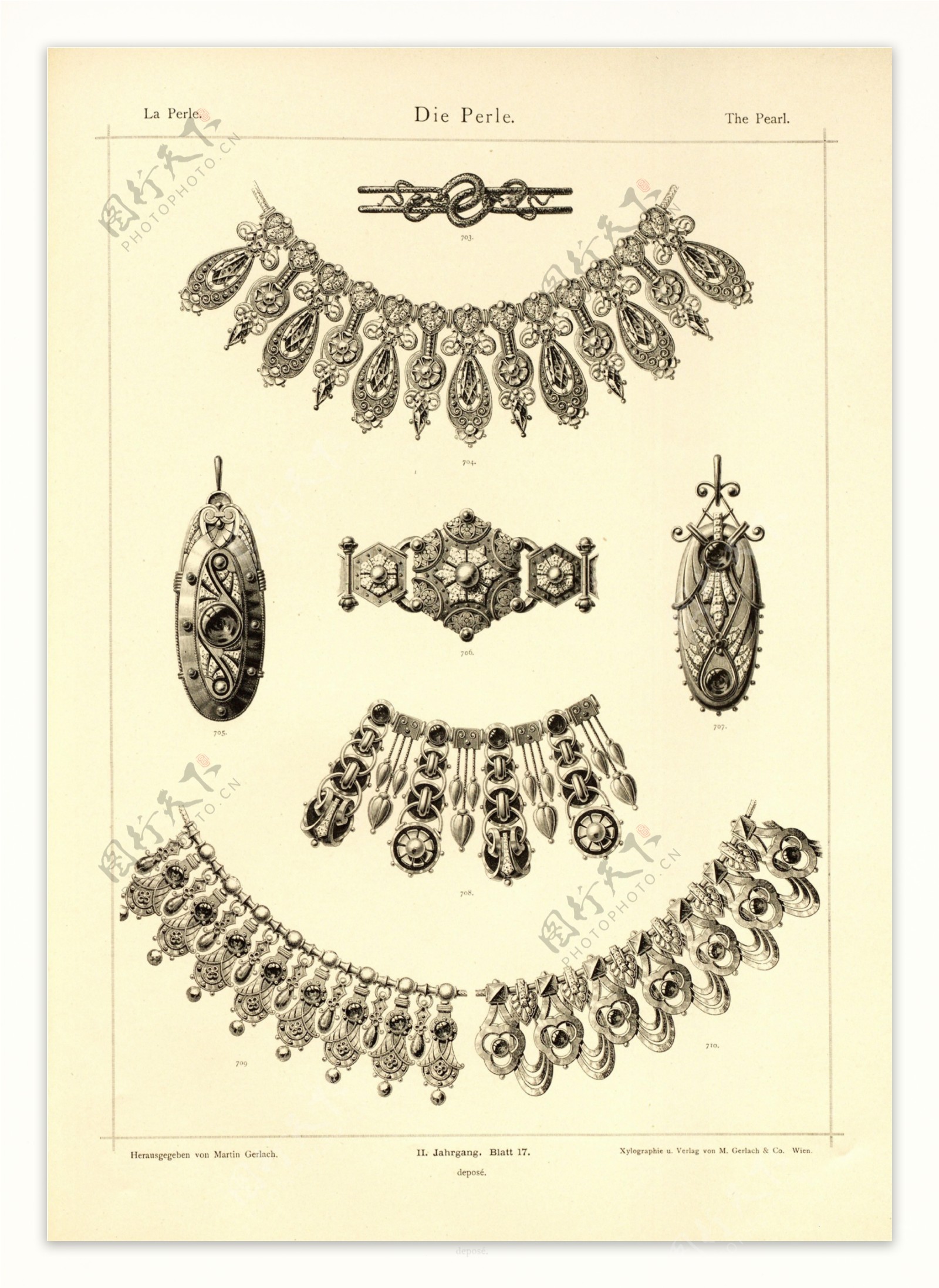欧洲古典饰品设计稿件典藏