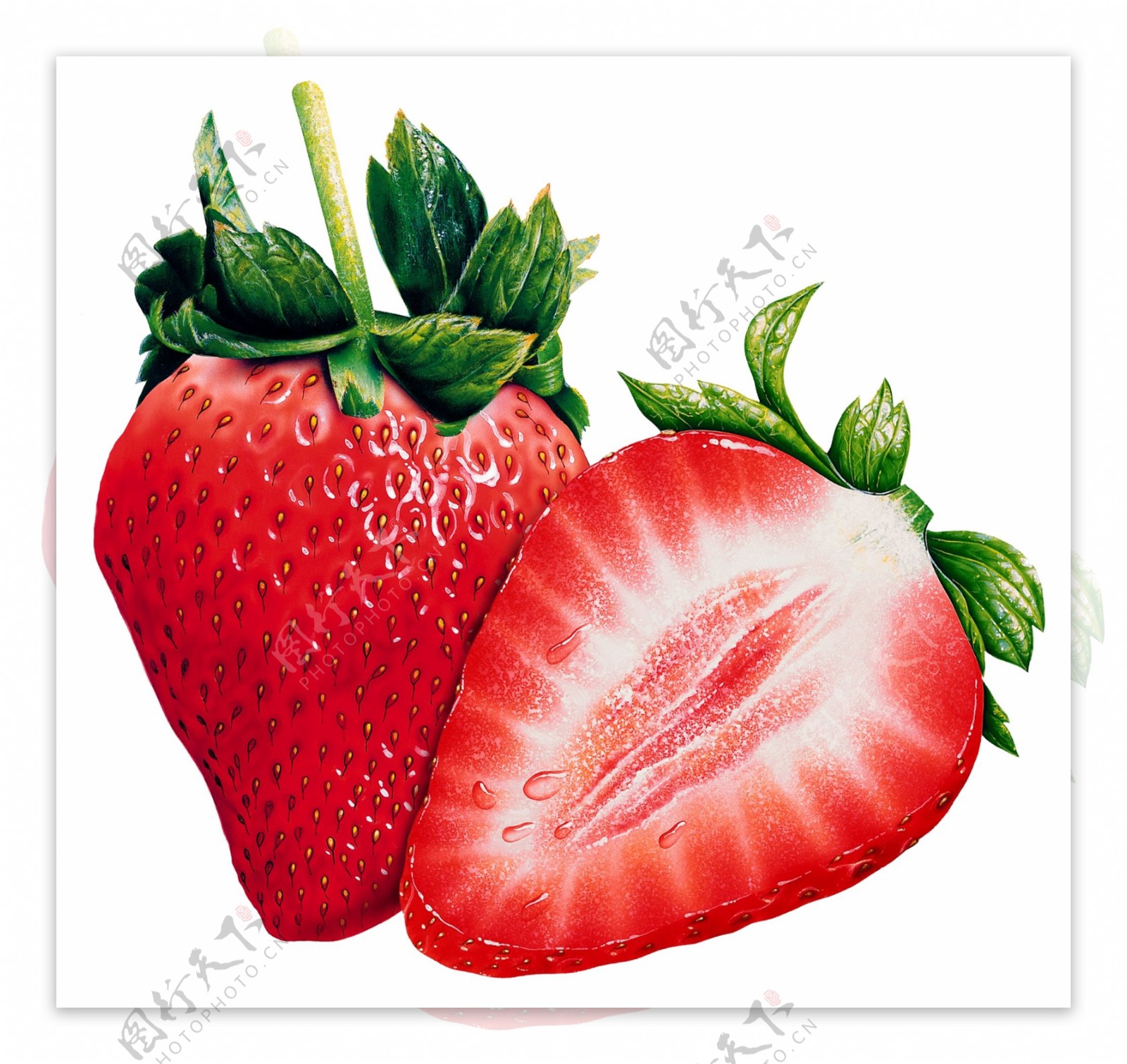 草莓素材高清PSD