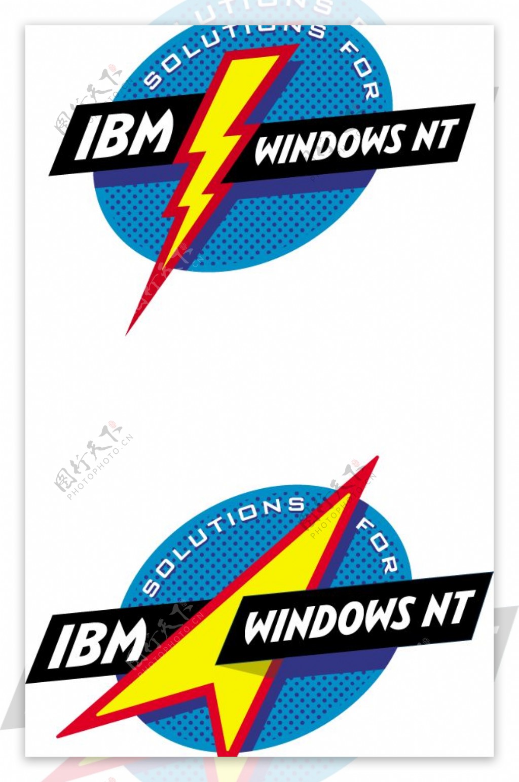 IBMsolutionsforWindowsNTlogo设计欣赏IBM解决方案的WindowsNT标志设计欣赏