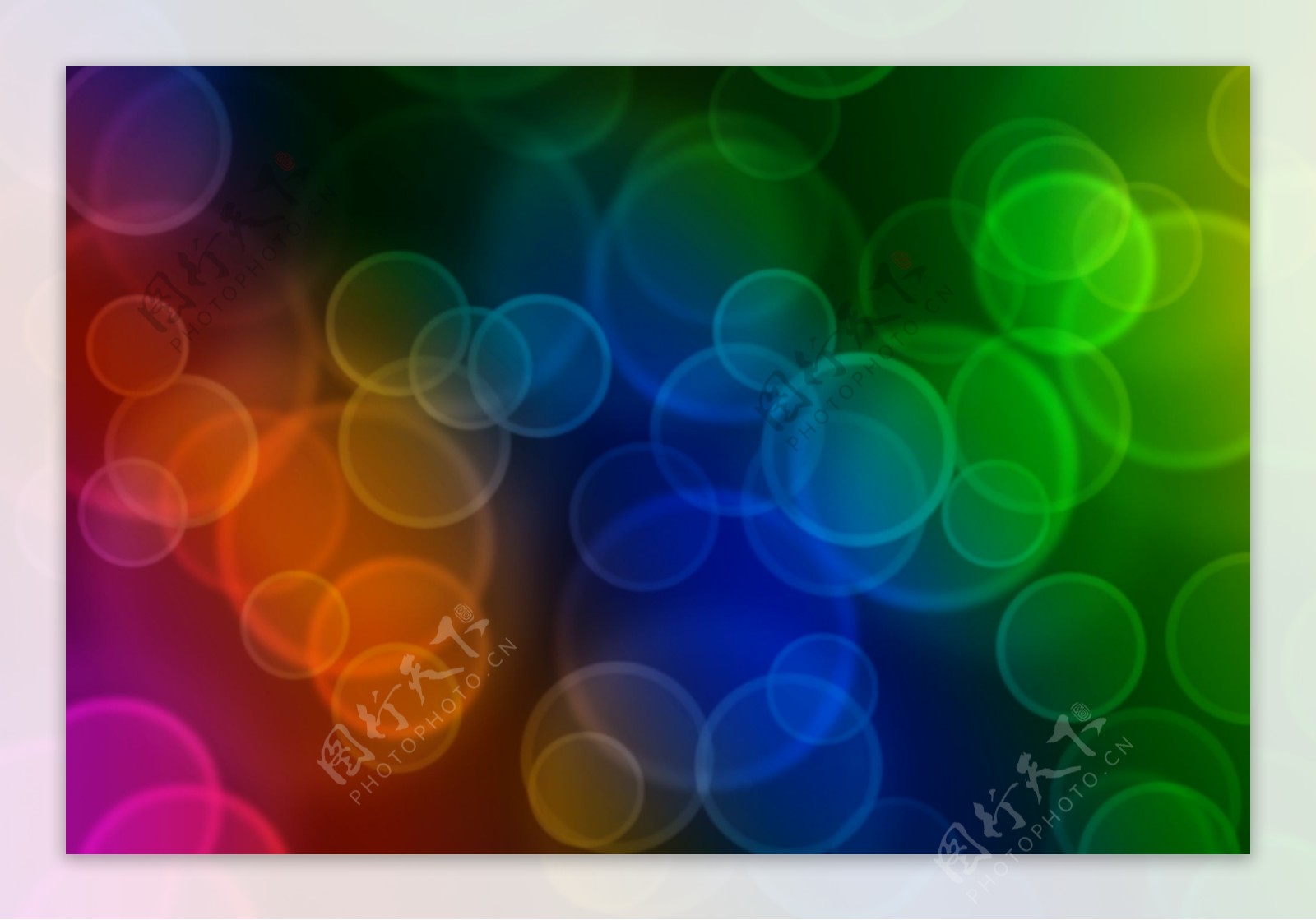 彩色泡泡桌面背景设计图片高清psd下载