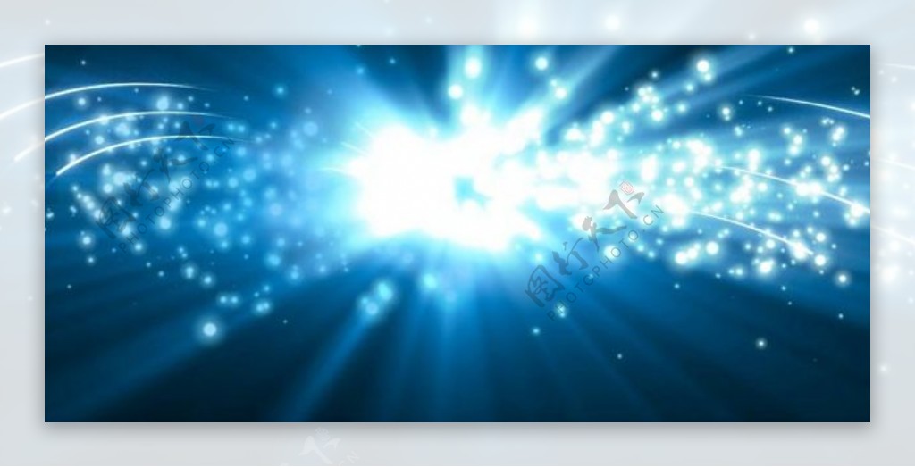 蓝色炫光视频背景模板LED屏幕特效