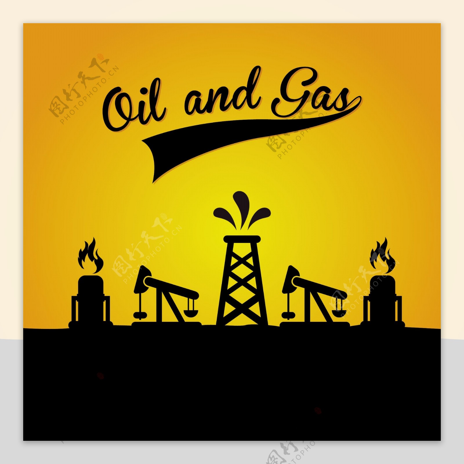 石油天然气开采基地图片