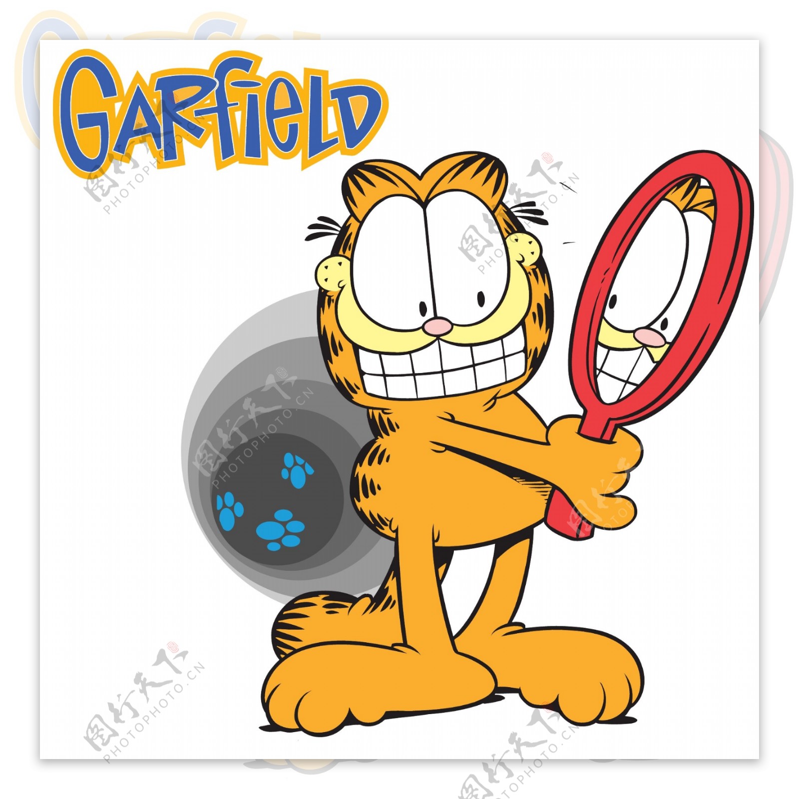 印花矢量图可爱卡通动漫男童加菲猫免费素材