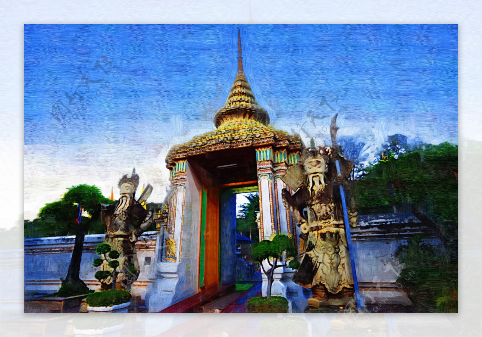 东南亚风情寺庙建筑图片