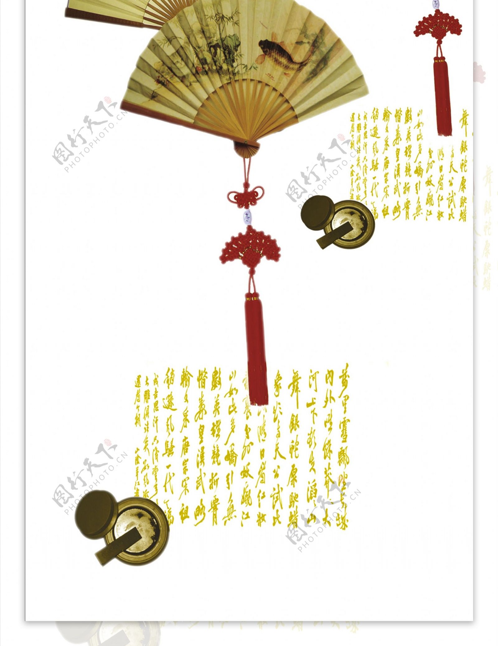 移门装饰图片扇子中国节