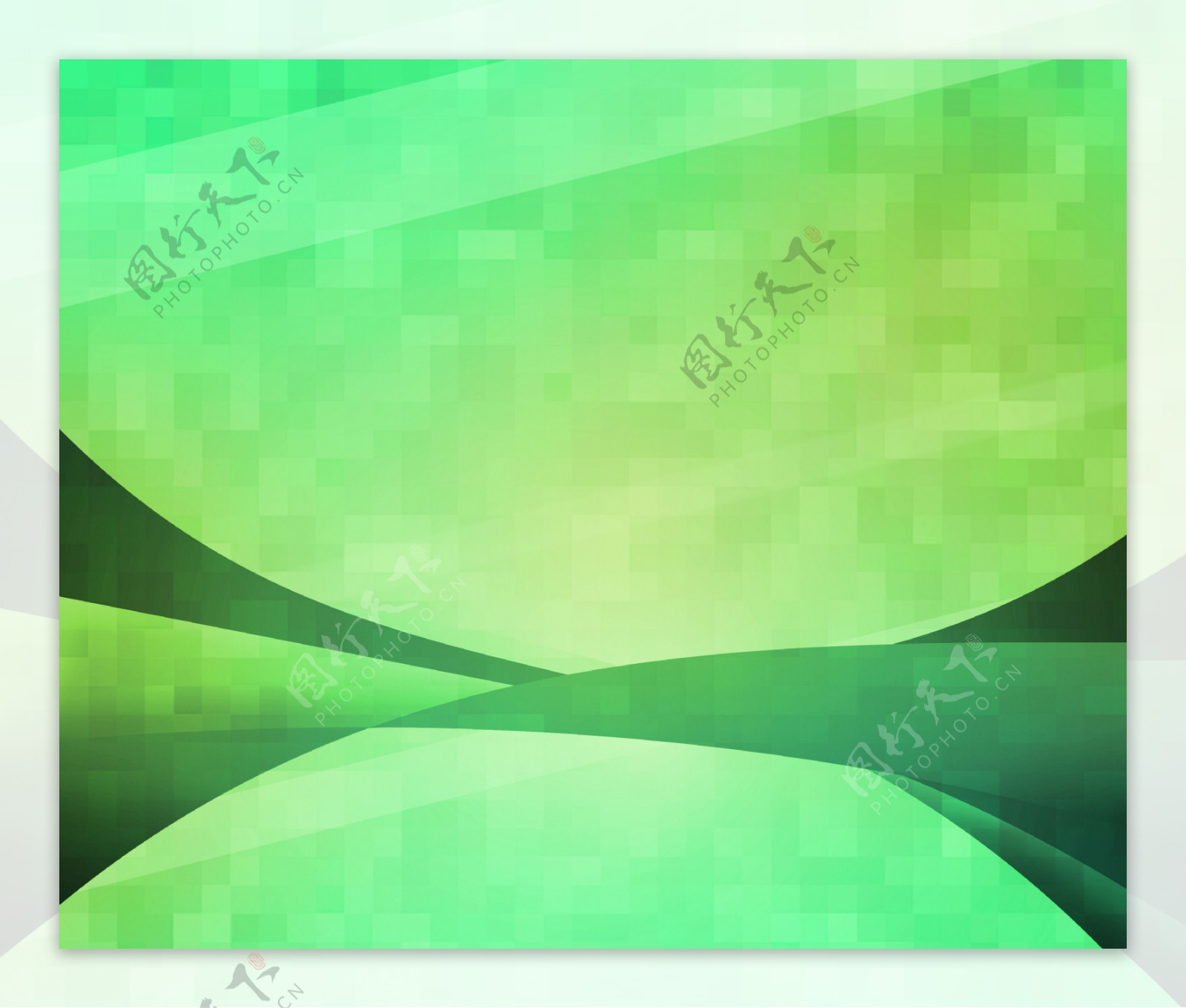 绿色的抽象形状的背景