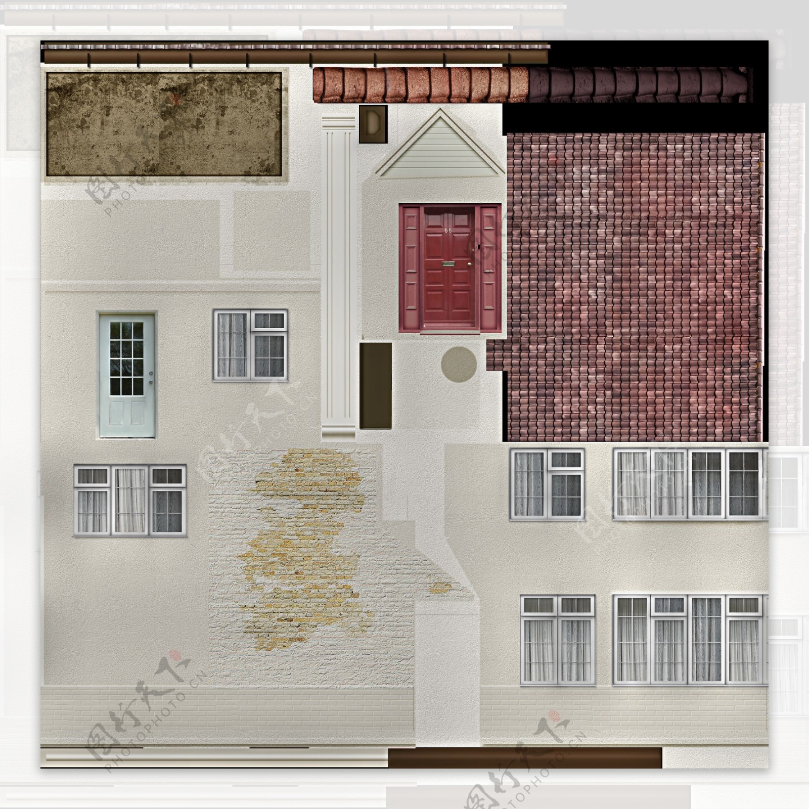 室外建筑建筑模型图片