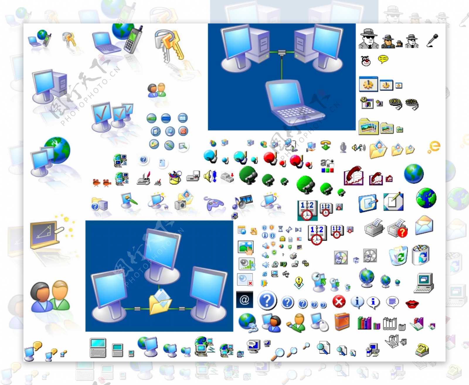 网页页面windows电脑硬件系列图标图片