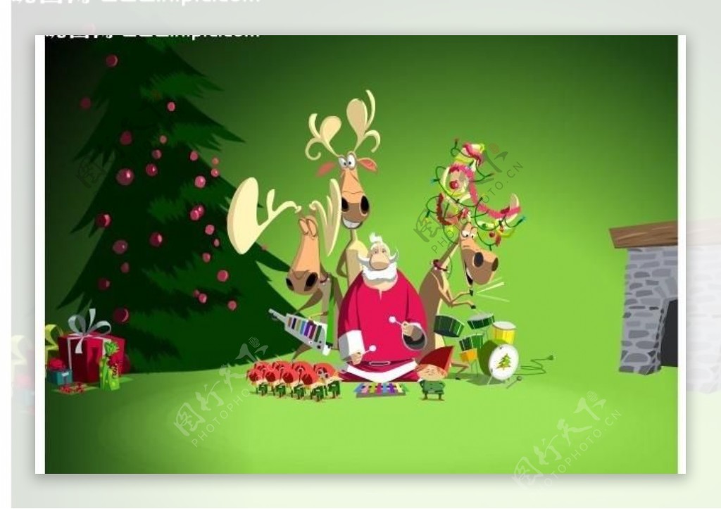 圣诞老人动画图片