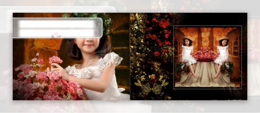 花仙子儿童摄影模板图片PSD.源文件