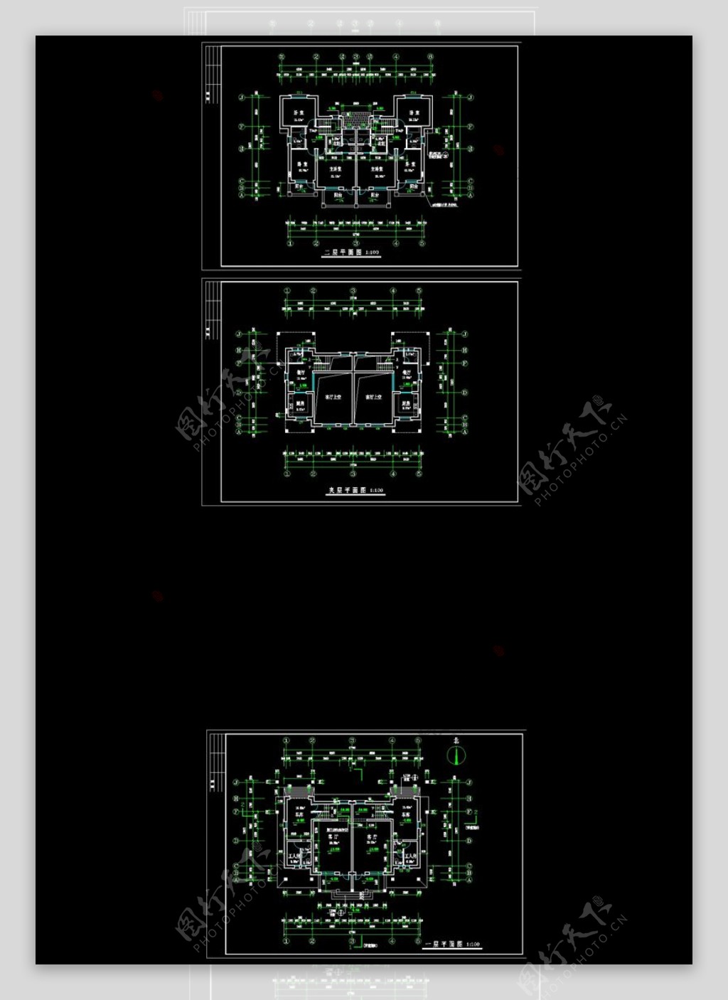 别墅平面规划CAD图纸