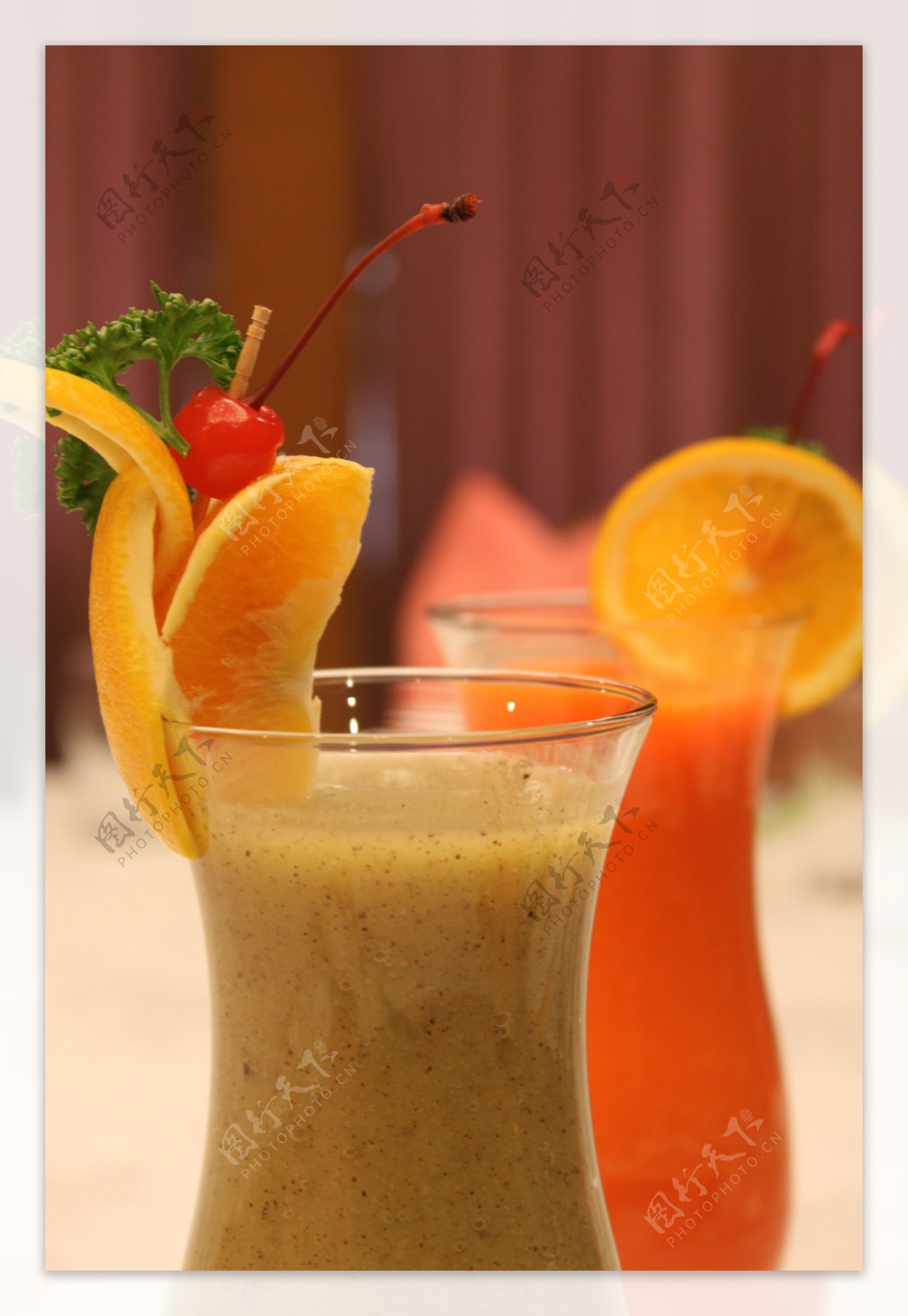 新鮮柳橙奇異果果汁图片